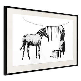Artgeist Poster Affisch Washing Zebra Banksy: [Poster] 60x40 A3-DRBPRP0159l_cr_pp