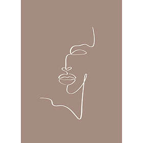 Venture Home Siluette Poster Brun 21x30