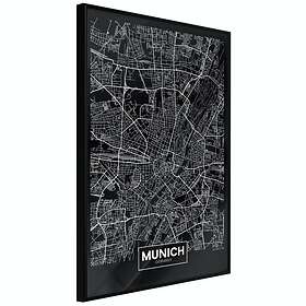 Artgeist Poster Affisch Dark Map of Munich [Poster] 20x30 A3-DRBPRP0908s_cr