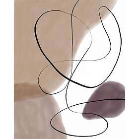 Venture Home Lines Poster Beige 30x40