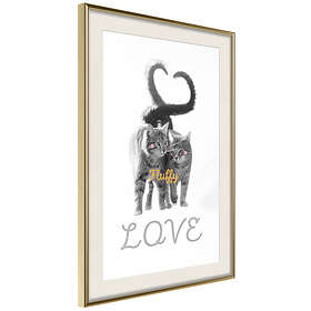 Artgeist Poster Affisch Fluffy Love [Poster] 40x60 A3-DRBPRP1605l_zr_pp