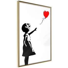 Artgeist Poster Affisch Little Girl with a Balloon [Poster] 40x60 A3-DRBPRP0338l_zr
