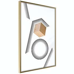 Artgeist Poster Affisch Wooden Cube [Poster] 20x30 A3-DRBPRP0564s_zr