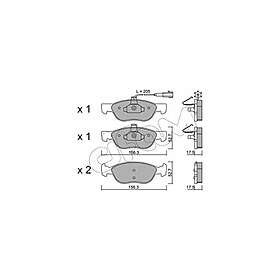 Cifam Bromsbeläggssats, skivbroms 822-082-0