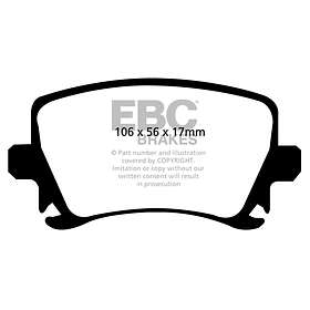 EBC Brakes Bromsbeläggssats, skivbroms DP41518R