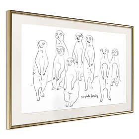Artgeist Poster Affisch Meerkats Family [Poster] 90x60 A3-DRBPRP0142x_zr_pp