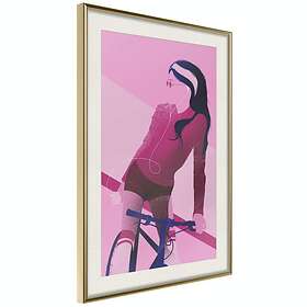 Artgeist Poster Affisch Woman on Bicycle [Poster] 40x60 A3-DRBPRP1307l_zr_pp