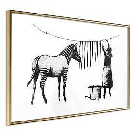 Artgeist Poster Affisch Washing Zebra Banksy: [Poster] 30x20 A3-DRBPRP0159s_zr