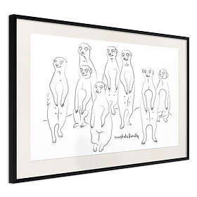 Artgeist Poster Affisch Meerkats Family [Poster] 60x40 A3-DRBPRP0142l_cr_pp