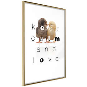 Artgeist Poster Affisch Keep Calm And Love [Poster] 40x60 A3 ...