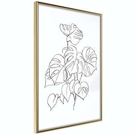 Artgeist Poster Affisch Monochrome Monstera [Poster] 30x45 A3-DRBPRP1041m_zr
