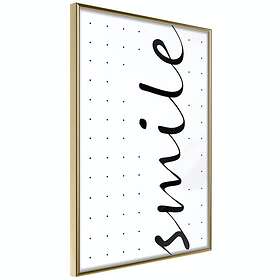 Artgeist Poster Affisch Black and Smile White: [Poster] 40x60 A3-DRBPRP0837l_zr