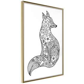 Artgeist Poster Affisch Flower Fox [Poster] 30x45 A3-DRBPRP0378m_zr