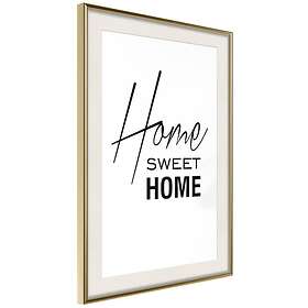 Artgeist Poster Affisch Black and Home Sweet White: [Poster] 30x45 A3-DRBPRP1273m_zr_pp