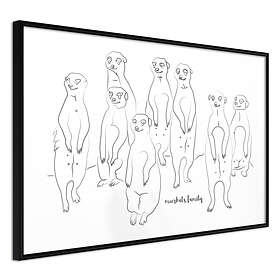 Artgeist Poster Affisch Meerkats Family [Poster] 30x20 A3-DRBPRP0142s_cr