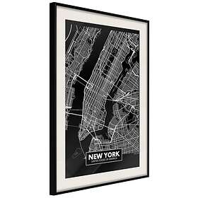 Artgeist Poster Affisch Negative New York Map: [Poster] 20x30 A3-DRBPRP1285s_cr_pp