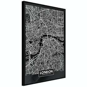 Artgeist Poster Affisch Dark Map of London [Poster] 40x60 A3-DRBPRP0913l_cr