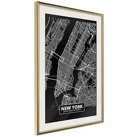 Artgeist Poster Affisch Negative New York Map: [Poster] 30x45 A3-DRBPRP1285m_zr_pp