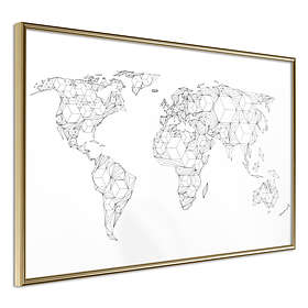 Artgeist Poster Affisch Geometric Map [Poster] 30x20 A3-DRBPRP0113s_zr