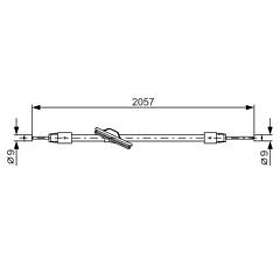 Bosch Vajer, parkeringsbroms 1 987 482 331
