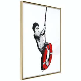 Artgeist Poster Affisch Boy on Rope Banksy: [Poster] 40x60 A3-DRBPRP0965l_zr
