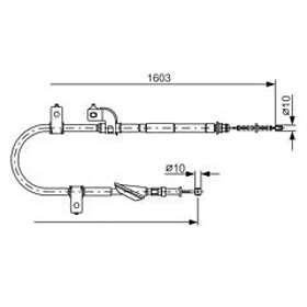 Bosch Vajer, parkeringsbroms 1 987 482 080