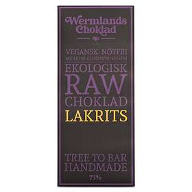 Wermlands Choklad Rawchoklad Lakrits 50g