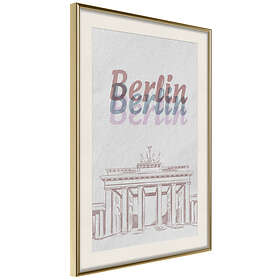 Artgeist Poster Affisch Berlin in Watercolours [Poster] 40x60 A3-DRBPRP0972l_zr_pp