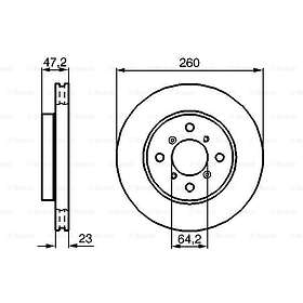 Bosch Bromsskiva 0 986 478 415