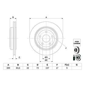 Bosch Bromsskiva 0 986 479 G84
