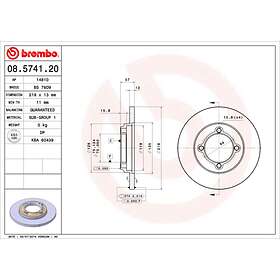 Brembo Bromsskiva 08.5741.20