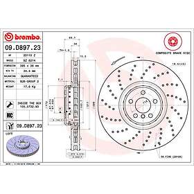 Brembo Bromsskiva 09.D897.23