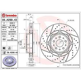Brembo Bromsskiva 09.A299.43