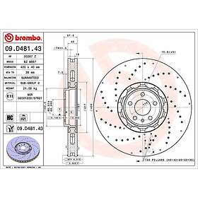 Brembo Bromsskiva 09.D481.43