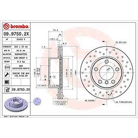 Brembo Bromsskiva 09.9750.2X
