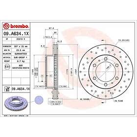 Brembo Bromsskiva 09.A634.1X