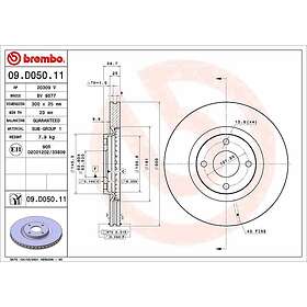 Brembo Bromsskiva 09.D050.11