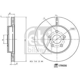 Febi BILSTEIN Bromsskiva 179056