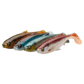 CLEAR SG 3D River Roach 8 cm 5g Water Mix 4-pack