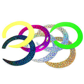 Jumbo Flydressing Wiggle Tails Slim Holographic Silver 3-pack