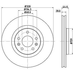 Hella Bromsskiva 8DD 355 129-111