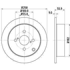 Hella Bromsskiva 8DD 355 110-471