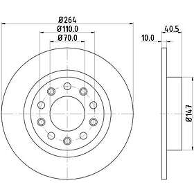 Hella Bromsskiva 8DD 355 117-241