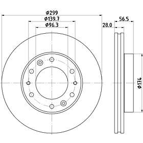 Hella Bromsskiva PAGID 8DD 355 134-821