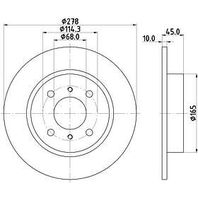 Hella Bromsskiva PAGID 8DD 355 110-661