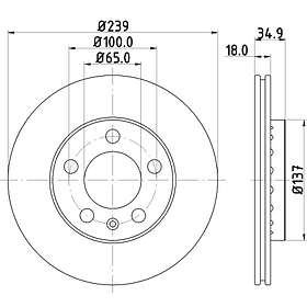 Hella Bromsskiva 8DD 355 107-651