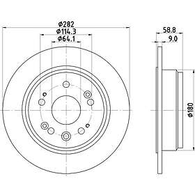 Hella Bromsskiva 8DD 355 119-031