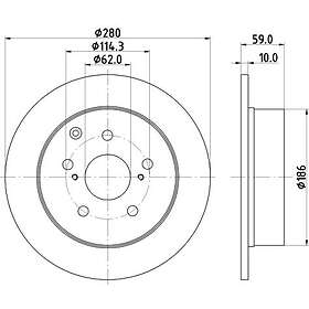 Hella Bromsskiva PAGID 8DD 355 119-121