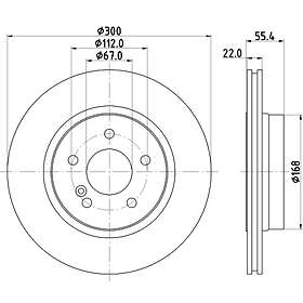 Hella Bromsskiva PAGID 8DD 355 111-851