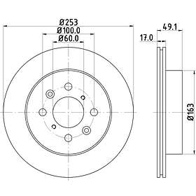 Hella Bromsskiva PAGID 8DD 355 111-591